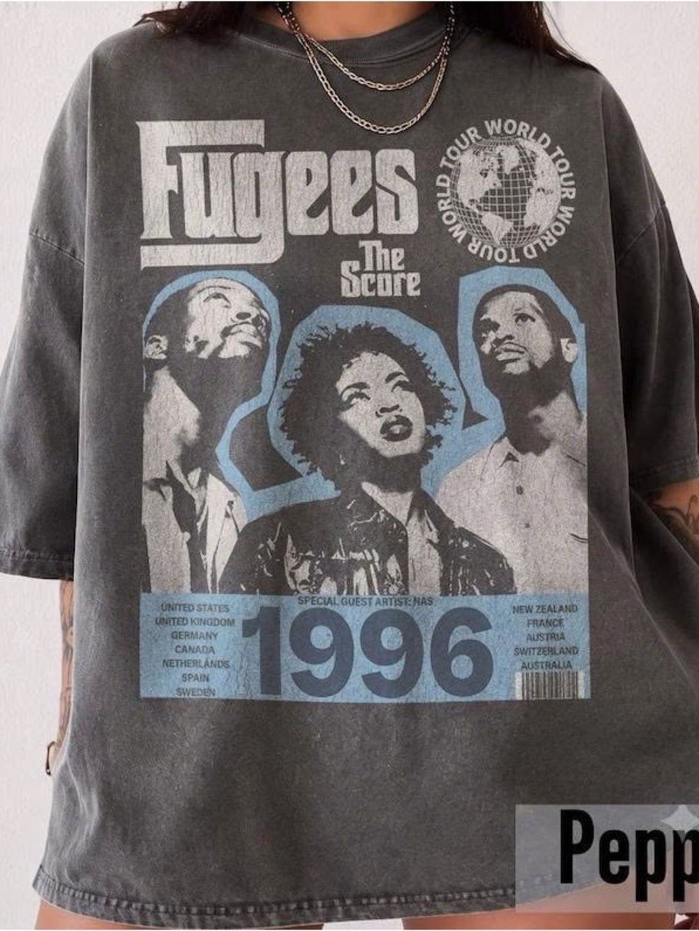 Fugees 'The Score' Graphic Tee - Pepper